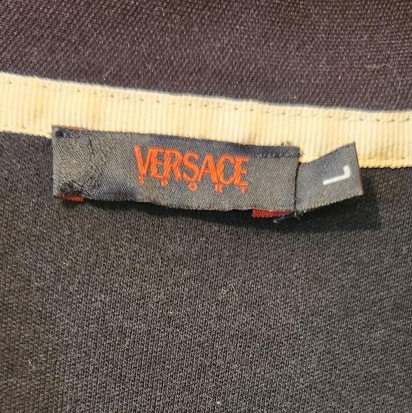 Versace Sport long sleeve polo black Large - Picture 4 of 6